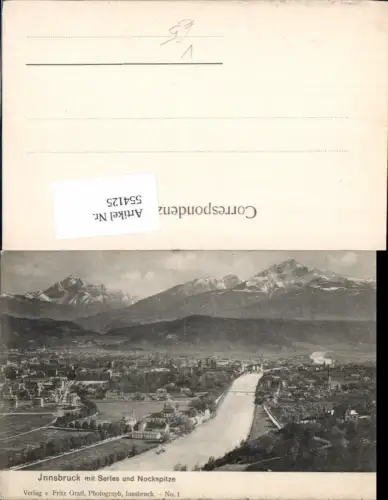 544125,Innsbruck geg. Süden Serles pub Fritz Gratl 1