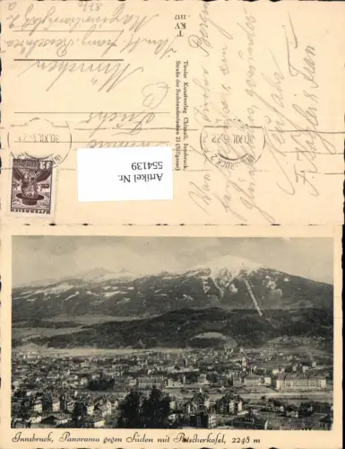 544139,Innsbruck geg. Süden Serles
