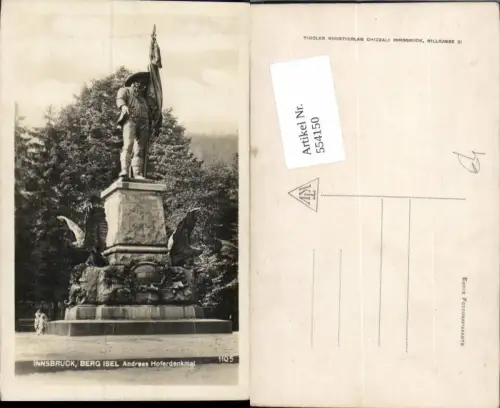 554150,Innsbruck Berg Isel Andreas Hofer Denkmal Statue Monument