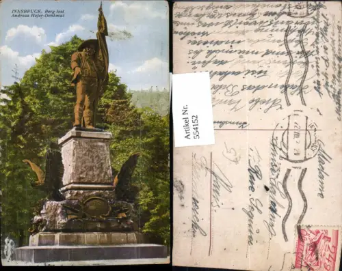 554152,Innsbruck Berg Isel Andreas Hofer Denkmal Statue Monument