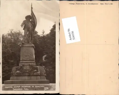 554156,Innsbruck Berg Isel Andreas Hofer Denkmal pub Stockhammer 934