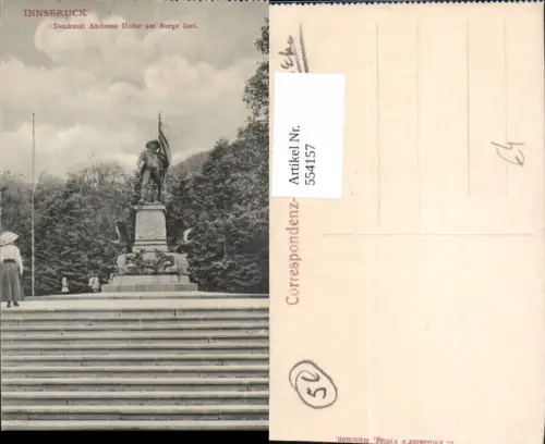 554157,Innsbruck Berg Isel Andreas Hofer Denkmal Statue Monument