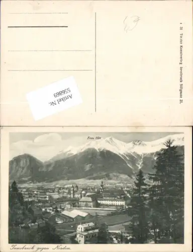 556869,Innsbruck Stadt gegen Norden m. Bahnhof pub KTV