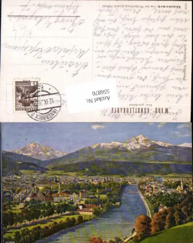 556870,tolle Künstler AK Innsbruck Stadt v.d. Weiherburg pub Wiro 2259