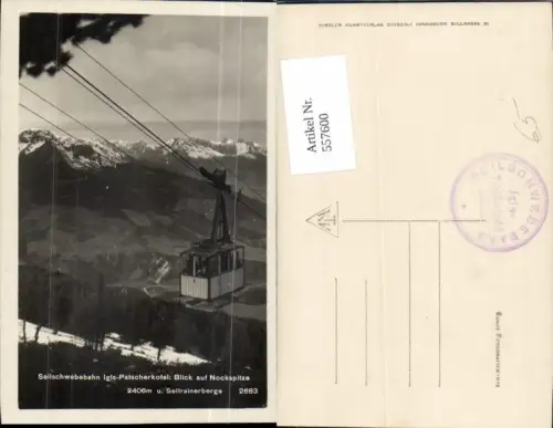 557600,Innsbruck Igls Patscherkofelbahn Patsch Gondel Seilbahn