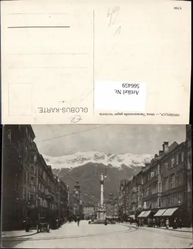 566459,Innsbruck Maria Theresienstraße geg. Nordkette pub Globus 1760