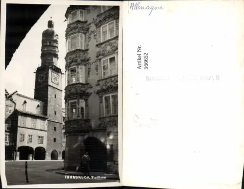566652,Foto Ak Innsbruck Stadtturm pub A. Künz