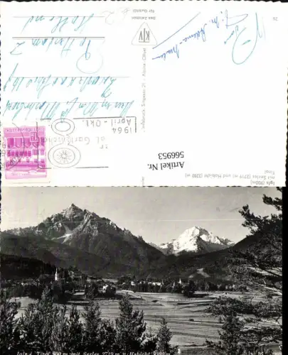 566953,Foto Ak Igls b. Innsbruck m. Serles u. Habicht