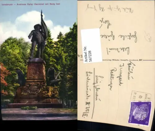 567228,Innsbruck Andreas Hofer Denkmal am Berg Isel