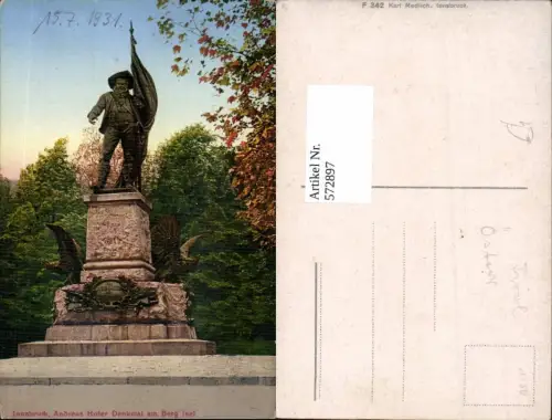 572897,Innsbruck Andreas-Hofer-Denkmal Berg Isel