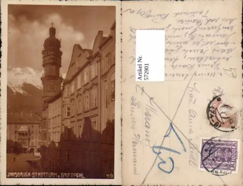 572901,Innsbruck Stadtturm u. Goldenes Dachl