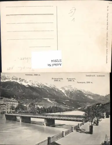 572914,Innsbruck Innbrücke Brücke Gipfelkarte pub Fritz Gratl 33