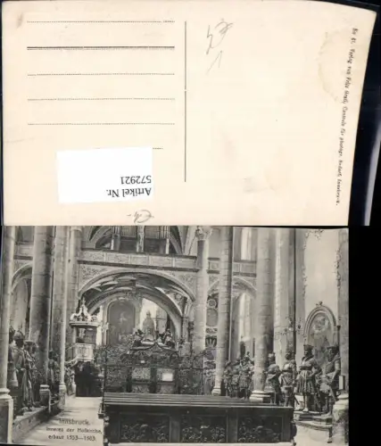 572921,Innsbruck Inneres d. Hofkirche Kirche Ritter Rüstung pub Fritz Gratl 61
