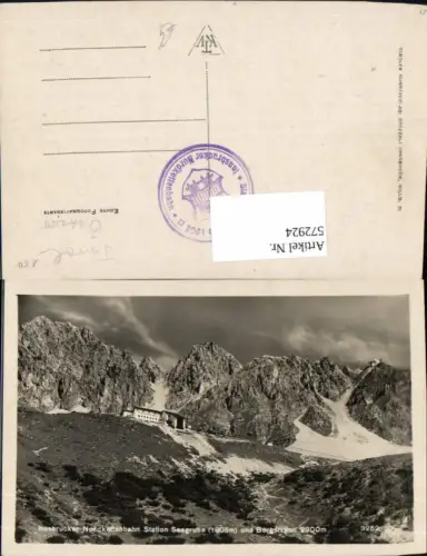 572924,Foto Ak Innsbruck Nordkettenbahn Station Seegrube u. Bergstation Bergbahn