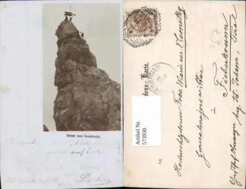 573930,Litho Innsbruck Gipfel Bergsteigen Frau Hitt pub Fritz Gratl