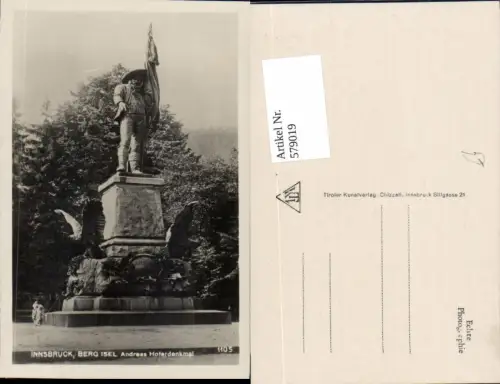 579019,Innsbruck Stadt Berg Isel Andreas Hofer Denkmal