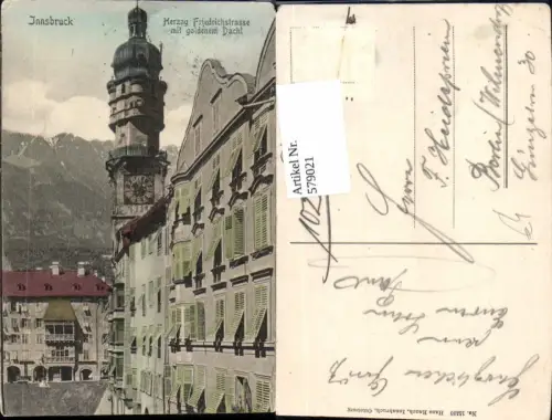 579021,Innsbruck Stadt Herzog Friedrichstrasse Stadtturm Goldenes Dachl