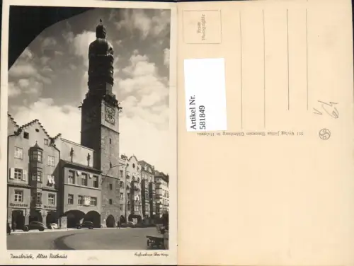 581849,Foto Ak Innsbruck Altes Rathaus pub Theo Heep
