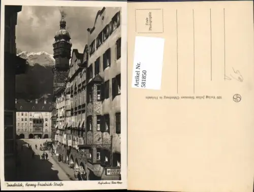 581850,Foto Ak Innsbruck Herzog-Friedrich-Straße pub Theo Heep