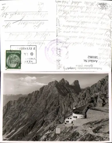 581862,Foto Ak Innsbruck Nordkettenseilschwebebahn Hafelekar Bergstation Seilbahn
