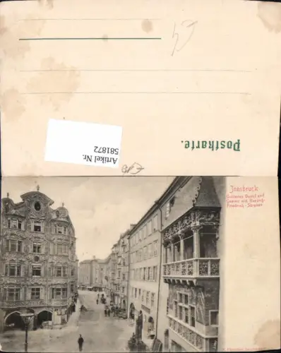 581872,Innsbruck Goldenes Dachl u. Casino m. Herzog-Friedrich-Straße