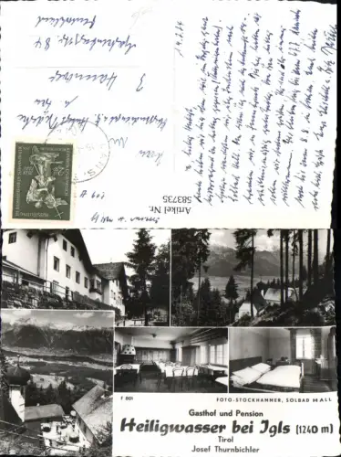 583735,Mehrbild Ak Innsbruck Alpengasthof Heiligwasser b. Igls