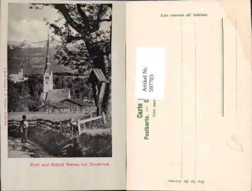 597703,Innsbruck Dorf u. Schloss Amras