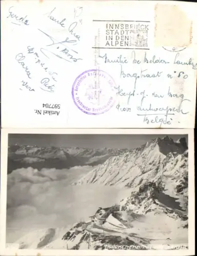 597704,Foto Ak Innsbruck Nordkettenbahn Winteransicht