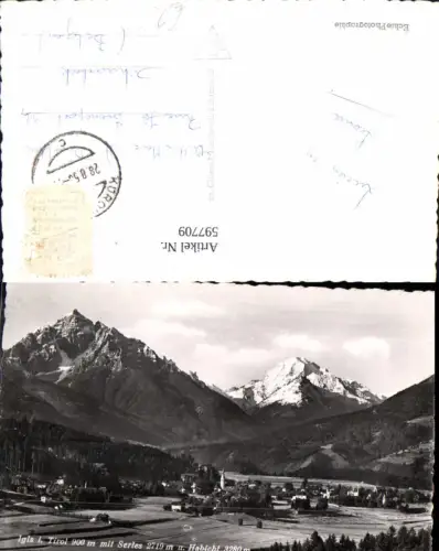 597709,Foto Ak Innsbruck Igls m. Serles u. Habicht