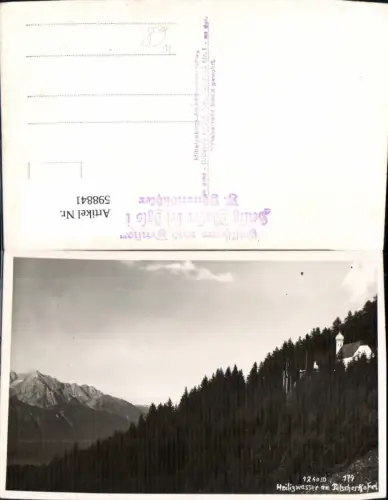 598841,Foto Ak Heiligwasser a. Patscherkofel Igls Innsbruck