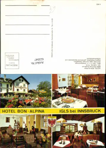 622047,Mehrbild Ak Hotel Bon-Alpina Innsbruck-Igls
