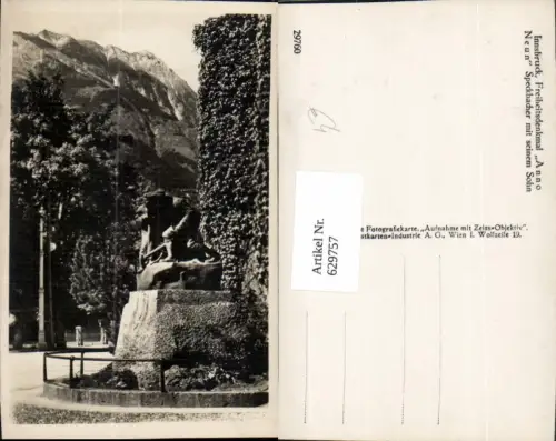 629757,Foto Ak Innsbruck Freiheitsdenkmal Anno Neun Speckbacher m. Seinem Sohn