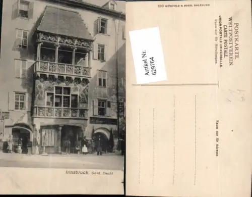629764,Innsbruck Goldenes Dachl pub Würthle Sohn 730