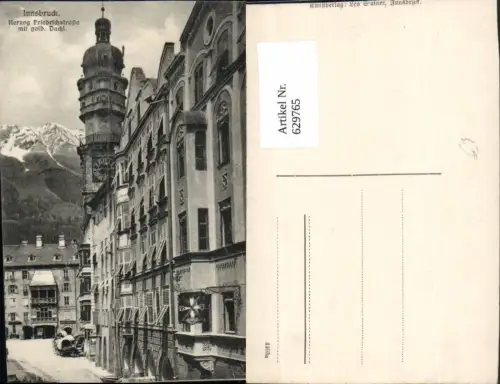629765,Innsbruck Herzog Friedrichstraße m. Goldenem Dachl