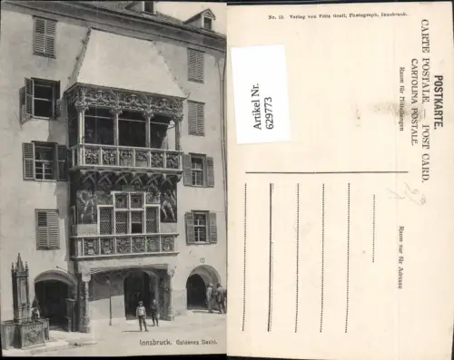 629773,Innsbruck Goldenes Dachl pub Fritz Gratl 13