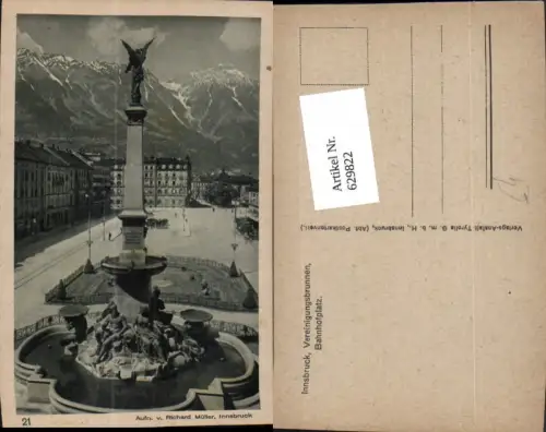 629822,Innsbruck Vereinigungsbrunnen Bahnhofsplatz Brunnen