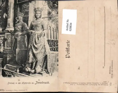 629834,Innsbruck Statuen i. d. Hofkirche pub C. Ledermann 4875