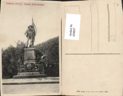 629837,Innsbruck Andreas Hofer-Denkmal pub Stengel Co 2341