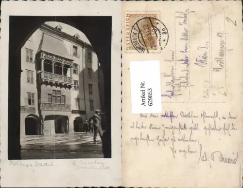 629853,Foto Ak Innsbruck Goldens Dachl pub H. Jacoby