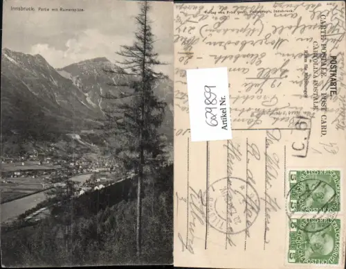 629859,Innsbruck Partie m. Rumerspitze pub Fritz Gratl