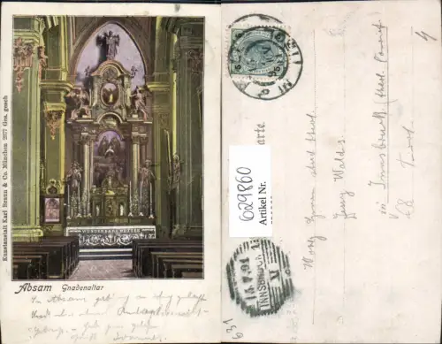 629860,Innsbruck Absam Gnadenaltar Kirche Innenansicht pub Karl Braun Co 2377