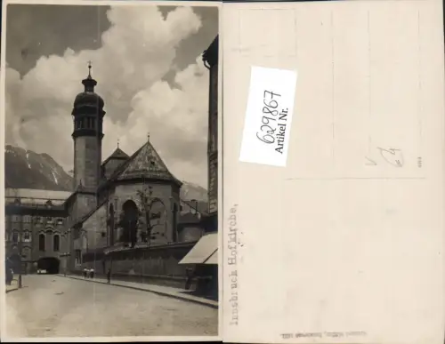 629867,Foto Ak Innsbruck Hofkirch Kirche Ansicht pub Richard Müller