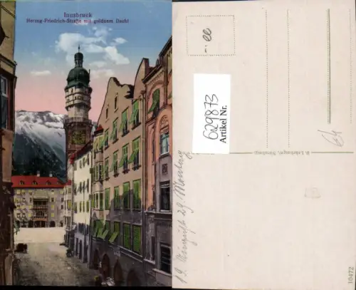 629873,Innsbruck Herzog Friedrichstraße m. Goldenen Dachl