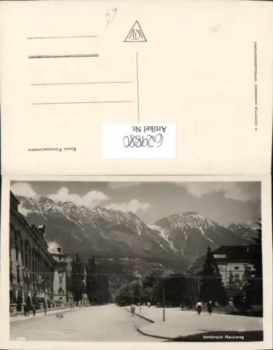 629880,Foto Ak Innsbruck Rennweg