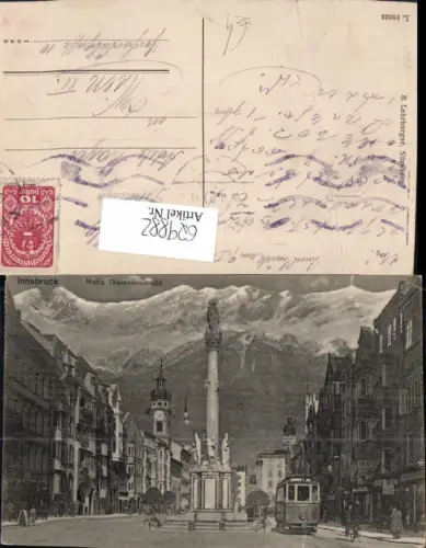 629882,Innsbruck Maria-Theresien-Straße Annasäule Nordkette