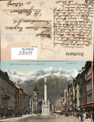 629908,Innsbruck Maria-Theresien-Straße Annasäule Nordkette