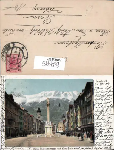629915,Innsbruck Maria-Theresien-Straße Annasäule Nordkette