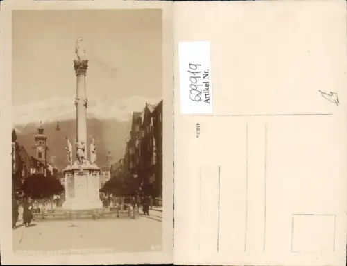 629919,Foto Ak Innsbruck Maria-Theresien-Straße Annasäule Nordkette