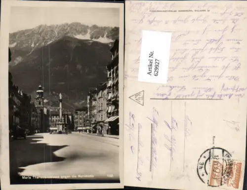629927,Foto Ak Innsbruck Maria-Theresien-Straße Annasäule Nordkette