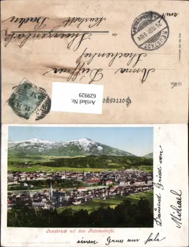 629929,Innsbruck mit d. Patscherkofel pub Purger Co 887